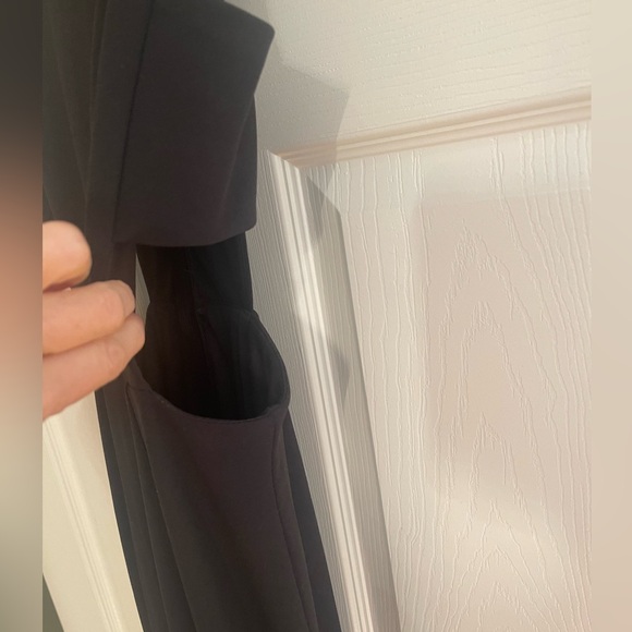 Lulu's Maxi Dress Black Cutout Mermaid Long Cocktail Formal Prom Evening Gown - Picture 7 of 7